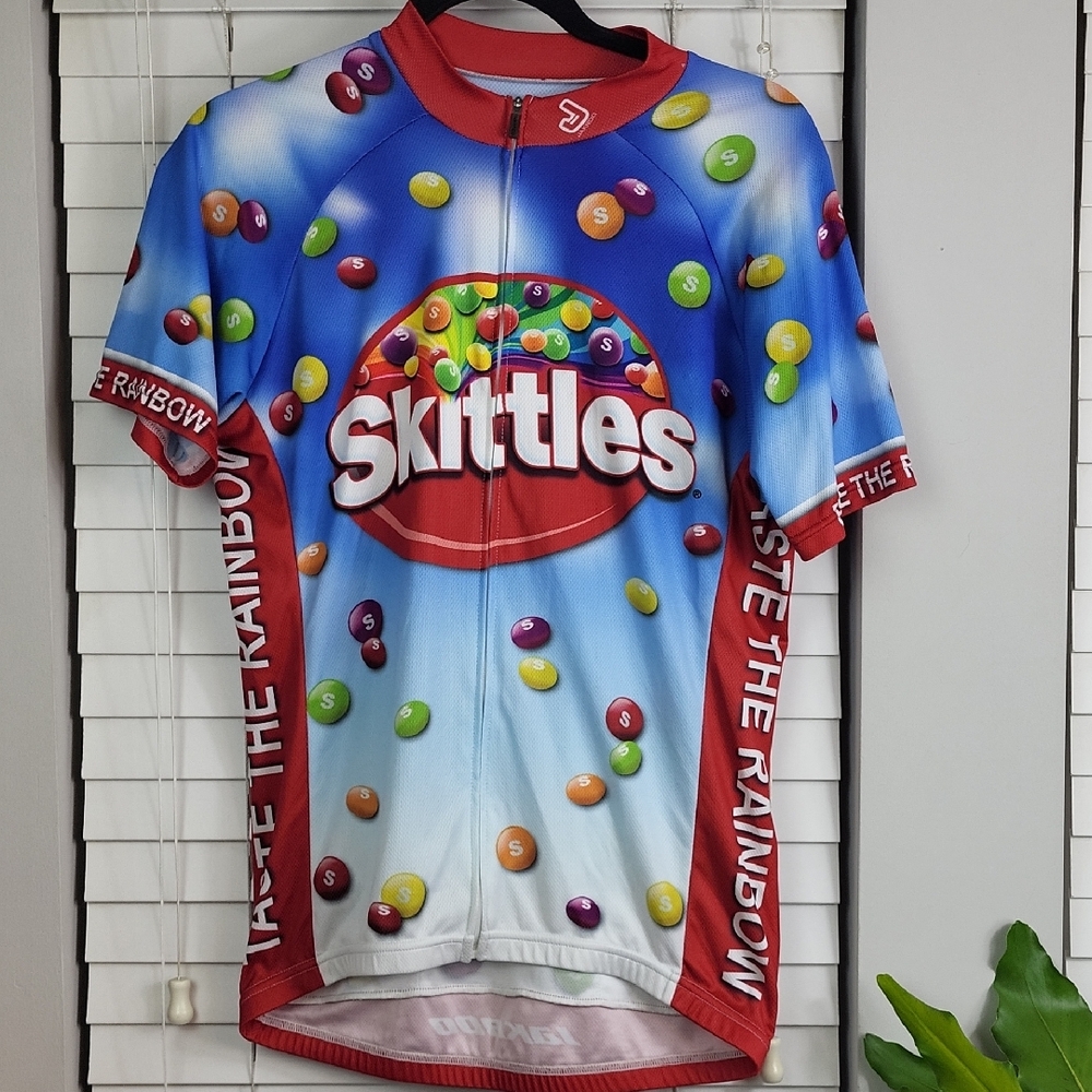 SKITTLES Cycling Jersey‎ - Blue. Size M